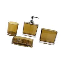4x Soap Dispenser Storage Case Organizer Modern Toothbrush Holder Toiletries Storage Bath Essential for Hotel Countertop Vanity ruda