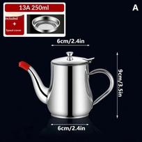 Filter Oil Pot Stainless Steel Household Leak-Proof Wine Pot Pouring Oil Bottle Seasoning Tank Kitchen Supplies Oz Pot Oil Tank A
