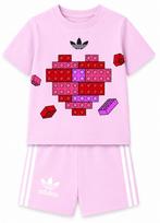 Komplektas mergaitei su marškinėliais ir šortais „Adidas: Love”