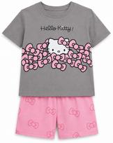 Komplektas mergaitei su marškinėliais ir šortais „Hello Kitty”