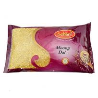 Spindulinės mung pupuolės Moong Dal, skaldytos, plautos, Schani, 500 g