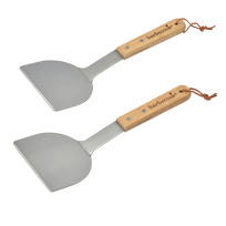 Griliaus įrankių mentelės Barbecook, su medinėm rankenom, 2 vnt.