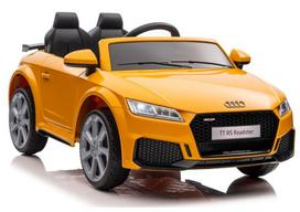 Audi TT RS geltonas akumuliatorinis automobilis