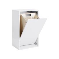 Sieninis baltos spalvos skalbinių krepšys Laundry Box – ReCollector