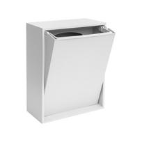 Blizgios baltos spalvos iš perdirbto plastiko šiukšliadėžė rūšiavimui/sieninė Recycling Box – ReCollector