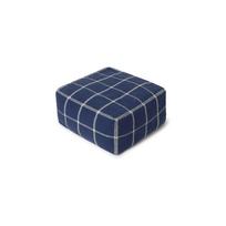 Tamsiai mėlynos spalvos pufas Geo Block – Lorena Canals