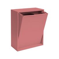 Pilkai rožinės spalvos iš perdirbto plastiko šiukšliadėžė rūšiavimui/sieninė Recycling Box – ReCollector