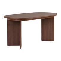 Prailginamas valgomojo stalas su papildomu stalviršiu iš riešutmedžio 90x160 cm Sorell – Kalune Design