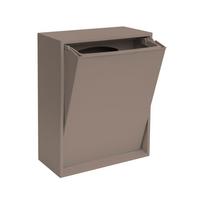 Šviesiai rudos spalvos iš perdirbto plastiko šiukšliadėžė rūšiavimui/sieninė Recycling Box – ReCollector