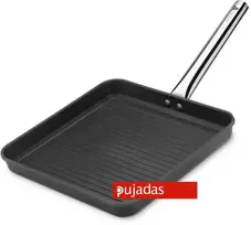 Keptuvė Juodas Grilis PUJADAS neprideganti su metaline rankena (28x28 cm)