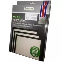 HEPA filtrų rinkinys oro sausintuvui 12L Platinum Meaco (3 vnt.)