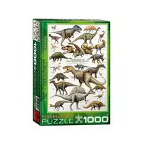 Dėlionė Eurographics KREIDINIO PERIODO DINOZAURAI 1000D.