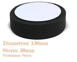Minkšta poliravimo kempinė 150mm Velcro