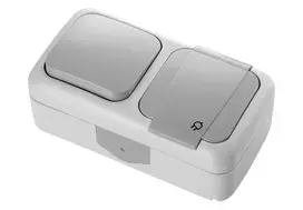 Lauko rozetė su jungikliu, IP 54 , ,,Palmye", Panasonic