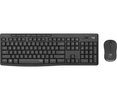 Tyli belaidė Klaviatūra su pele Logitech MK295, DE išdėstymas