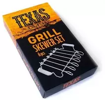 Iešmeliai su laikikliu TEXAS CLUB, 6 vnt.