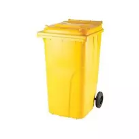 ISORT šiukšlių konteineris, 240 l, geltonas