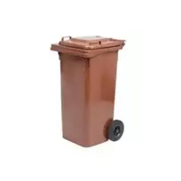 ISORT šiukšlių konteineris, 120 l, rudas