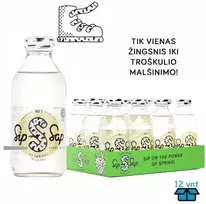 Beržų sula. Su imbiero ir laimo skoniu. Sip Sap, 330 ml x 12 vnt