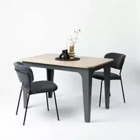 Bond Artisan Oak pietų stalas, antracitas, 120 cm