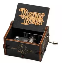 Muzikinė dėžutė Beauty and beast juoda