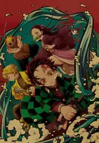 Plakatas Demon slayer