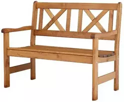 Sulankstomas lauko suoliukas sofa su atlošu MALMO, rudas/medaus spalvos