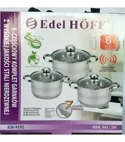 Edel Hoff Swiss EDELHOFF puodų rinkinys EH-9192 , 6 dalių