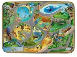 Kilimas Ultra Soft „Zoologijos sodas“ 100x150cm