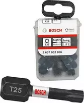 Bosch Suktuvo antgaliai T25 25 vnt./ Impact, L=25mm