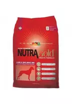 NutraGold Nutra Gold Holistic su ėriena ir ryžiais šunų maistas su aviena ir ryžiais alergiškiems šunims, 15kg