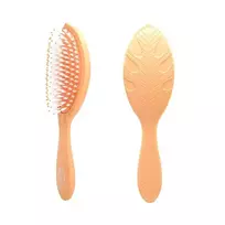 WET BRUSH WETBRUSH GO Žalias™ TREATMENT & SHINE plaukų šepetys su šerno šereliais ir natūraliais aliejais, oranžinis