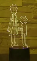 Lempa 3D Led Rick and Morty