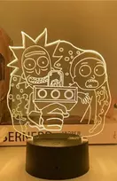 Lempa 3D Led Rick and Morty