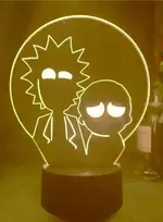Lempa 3D Led Rick and Morty
