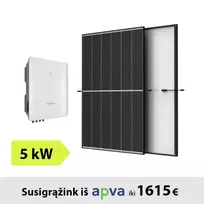 5kW Saulės elektrinės komplektas: Sungrow inverteris + TrinaSolar saulės moduliai