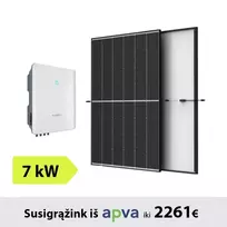 7kW Saulės elektrinės komplektas: Sungrow inverteris + TrinaSolar saulės moduliai