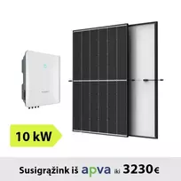 10kW Saulės elektrinės komplektas: inverteris Sungrow + TrinaSolar saulės moduliai