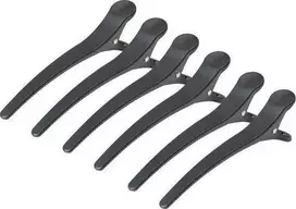 Activeshop Plaukų segtukai - spaustukai Toni&Guy E-32 6 vnt., 11.5 cm, juoda