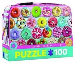 Pietų dėžutė – dėlionė „Smaguringos spurgos” 100 d.