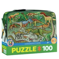 Pietų dėžutė – dėlionė „Dinozaurai” 100 d.