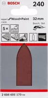 Bosch Bosch SLIBEBLAD DELTA EW 32MM K240 5 STK