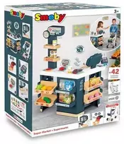 SMOBY Supermarketas su Elektronine Kasa ir Skaneriu