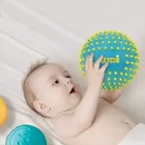 LUDI sensoriniai kamuoliukai, mėlyna ir geltona 3 vnt.