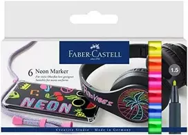 FABER-CASTELL Neon Marker 6er Kartonetui