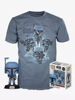 Figūrėle Funko POP! Star Wars Mandalorian Pack With M T-Shirt