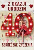Trend Atvirukas proginis Gimtadienis didelis 40 TDF24