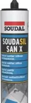 Soudal Soudasil San X sanitarinis silikonas Ral 9016 300 ml