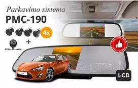 PMC-190 4.3" Parkavimo sistema veidrodyje
