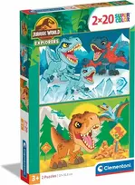 Clementoni Dėlionė 2x20 vnt. - Juros periodo pasaulis